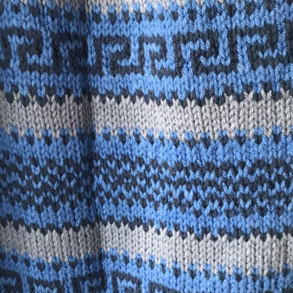 Hand knit Thunderbird yolk sweater - Picture 5 of 8